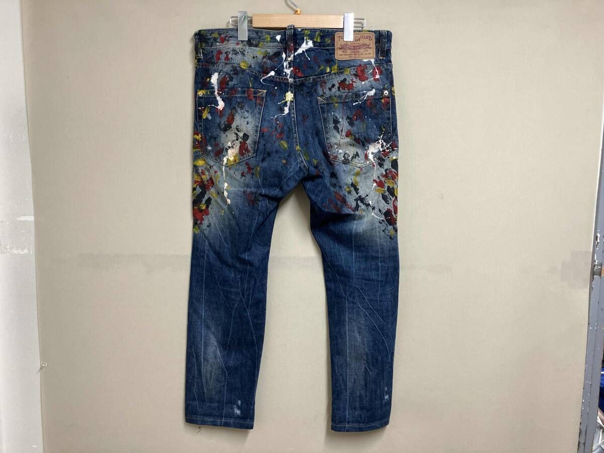 DSQUARED2 ディースクエアード ペイント加工 デニムパンツ ジーンズ