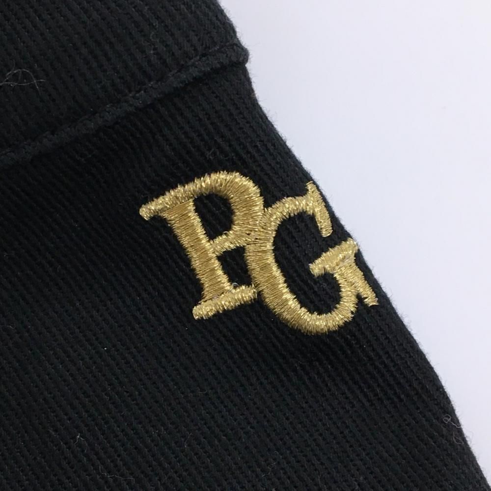 超美品】パーリーゲイツ スカート 黒×ゴールド 箔プリント ストレッチ