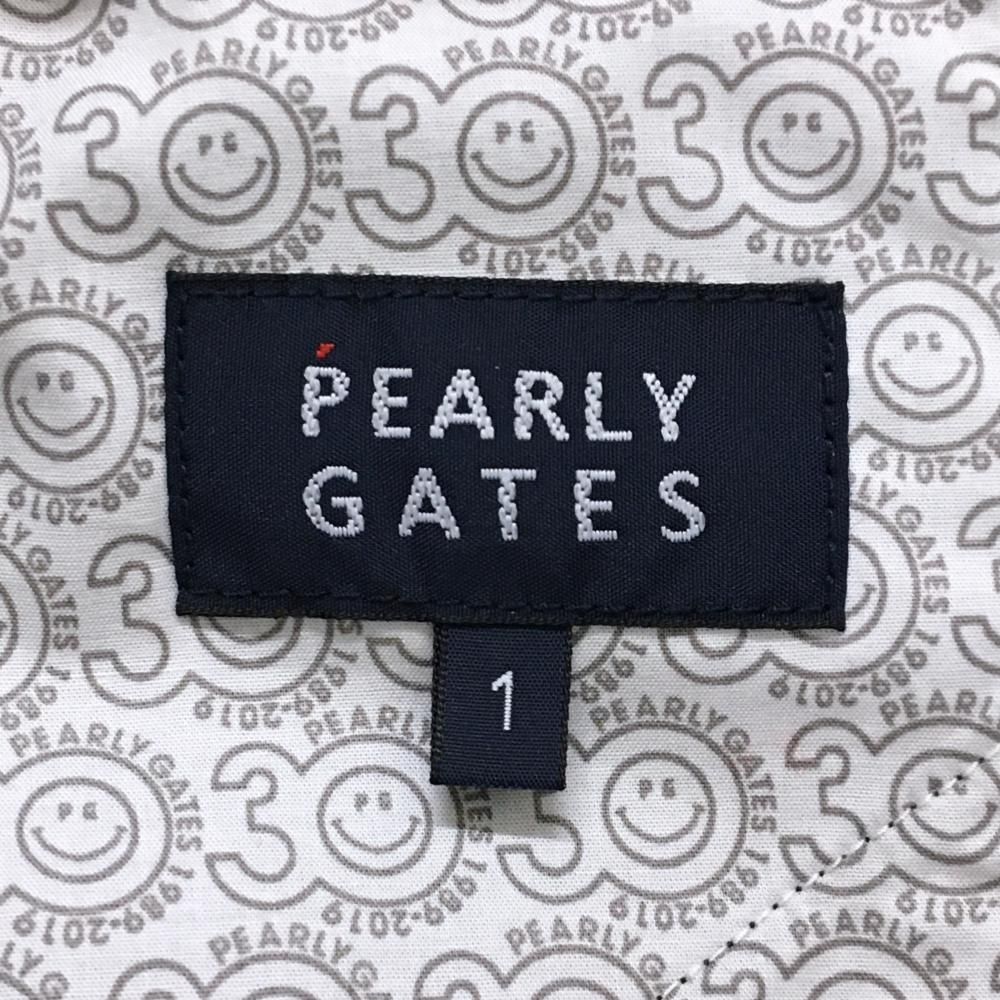 超美品】パーリーゲイツ スカート 黒×ゴールド 箔プリント ストレッチ