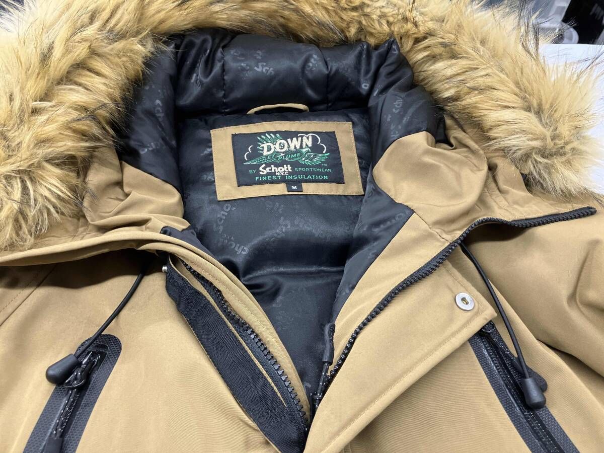 schott ダウンジャケット ショット フーデットダウン 3112052 size M 
