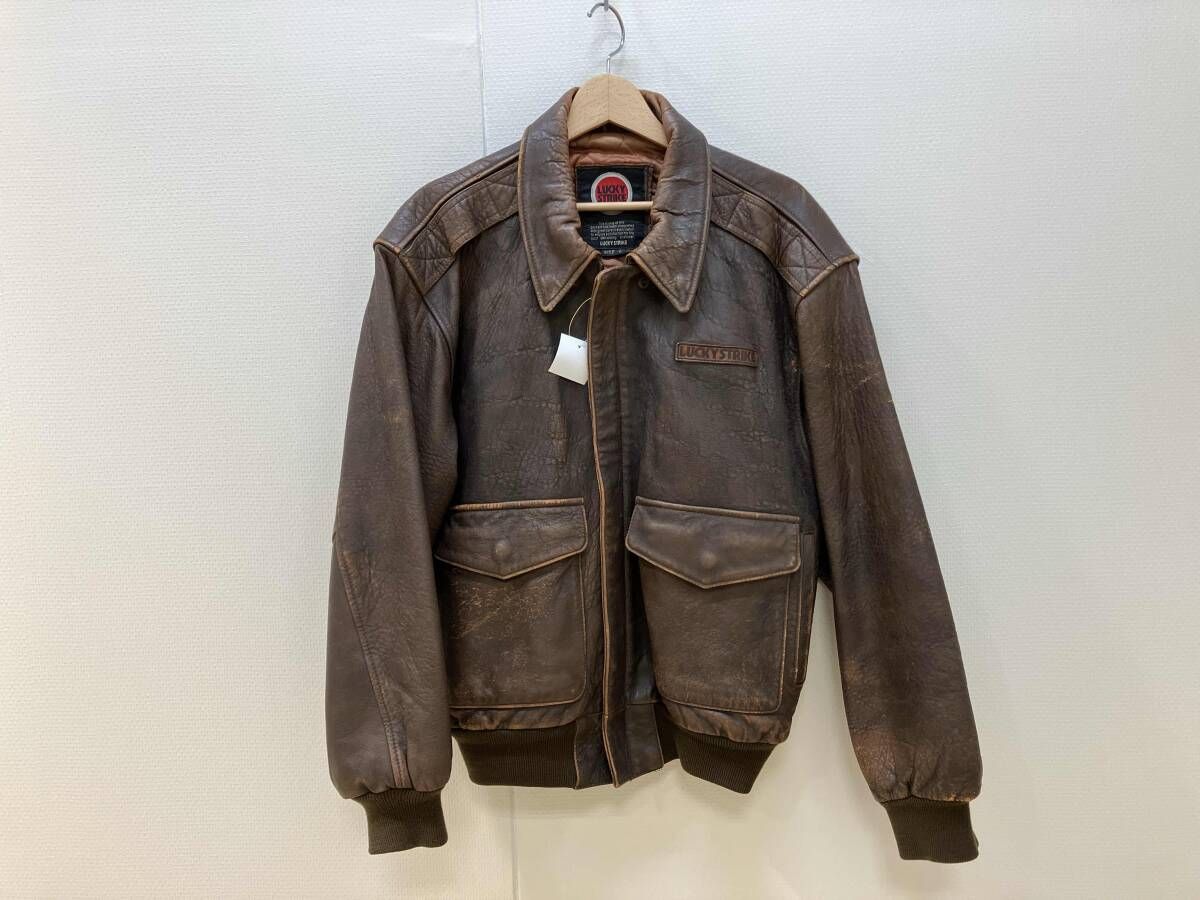 LUCKY STRIKE ラッキーストライク レザージャケット 革ジャン サイズL