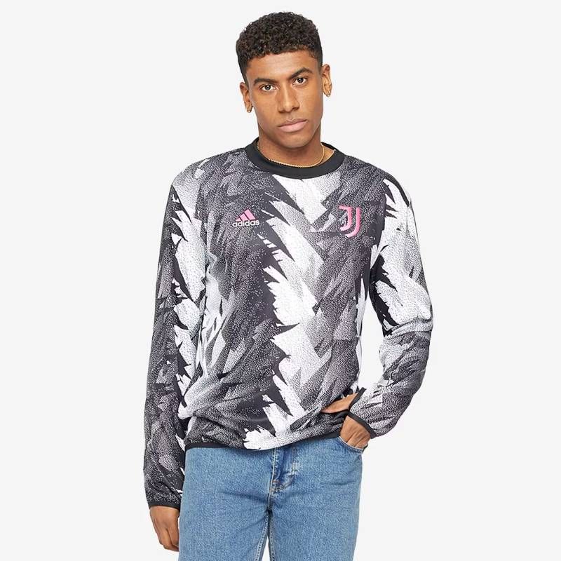 【送料無料・匿名配送】adidas アディダス ユヴェントス 22/23 プレマッチ ウォーム トップ 黒 白 新品 正規品