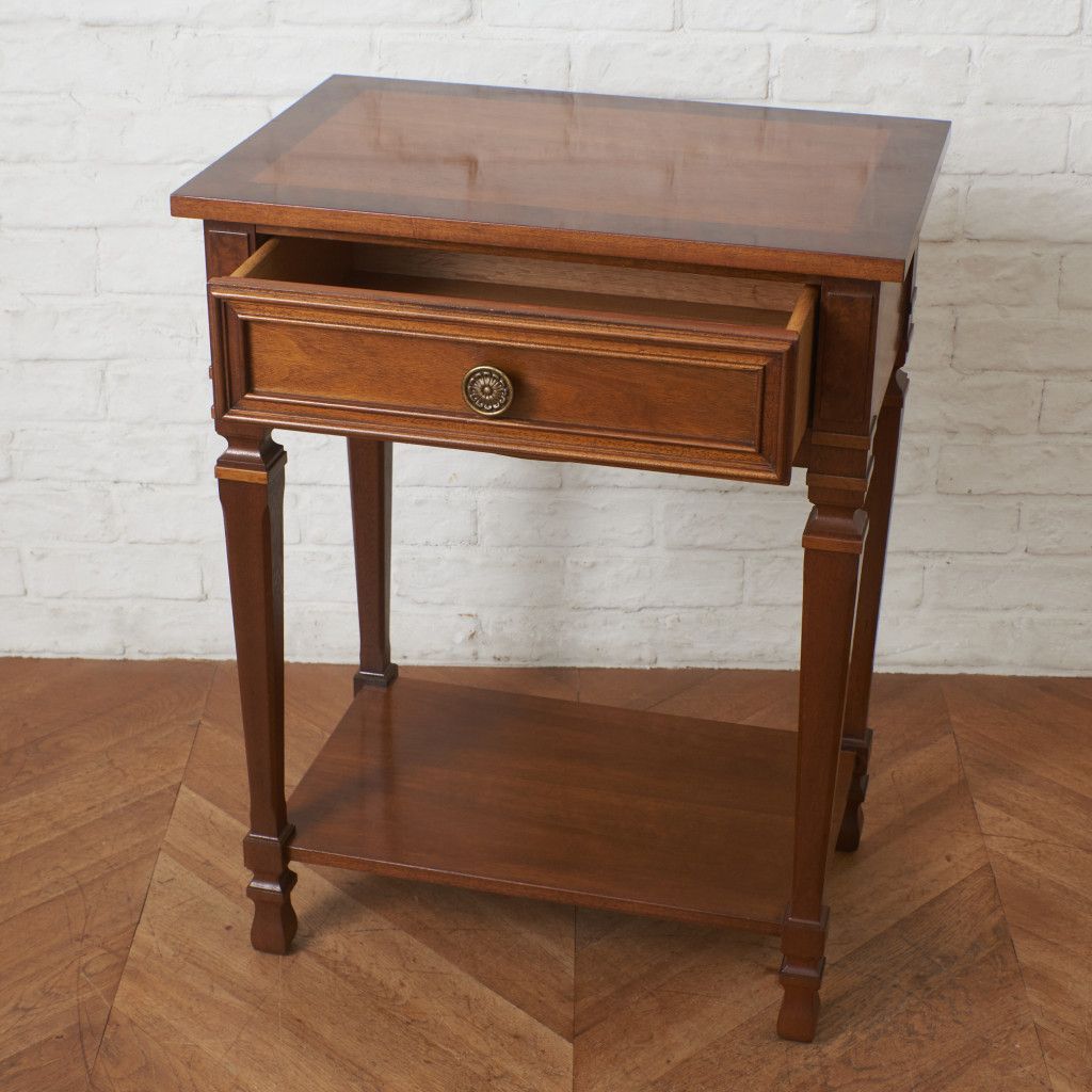 美品　ドレクセルヘリテイジ フランチェスカ サイドテーブル 　　ナイトテーブル 定29万 DREXEL HERITAGE フランチェスカ 電話台 クラシック サイド