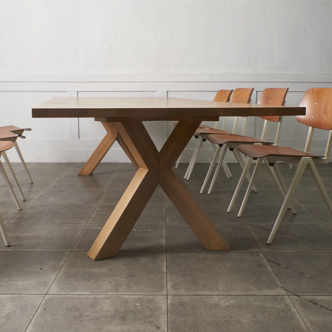 飛騨産業/HIDA□キツツキ□オーク材□ダイニングテーブル□無垢□幅185