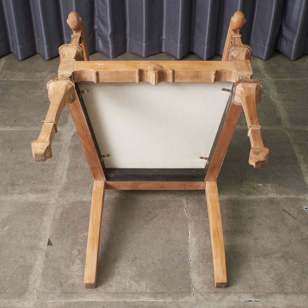 張替済 英国 アンティーク アームチェア ダイニングチェア ストリップ