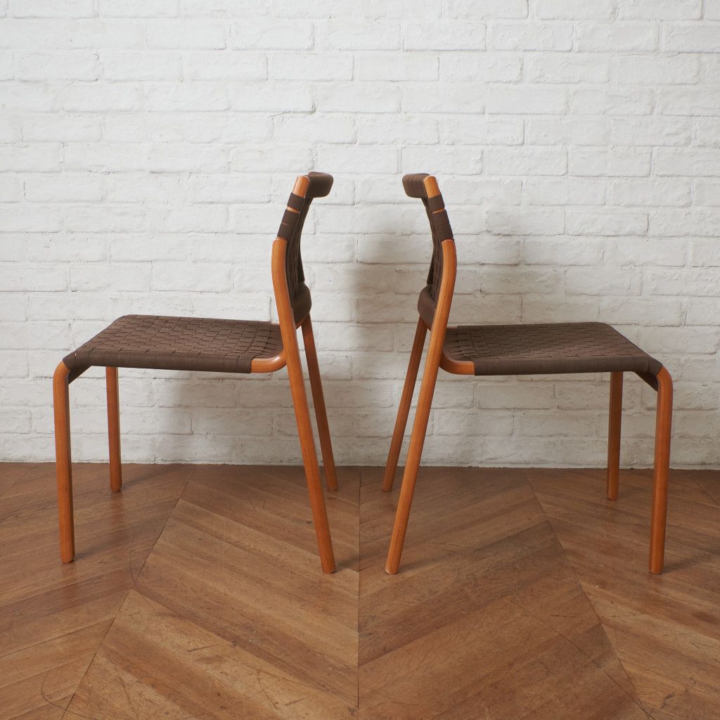 2脚セット arflex NT アームレス チェア アルフレックス 布テープ張り