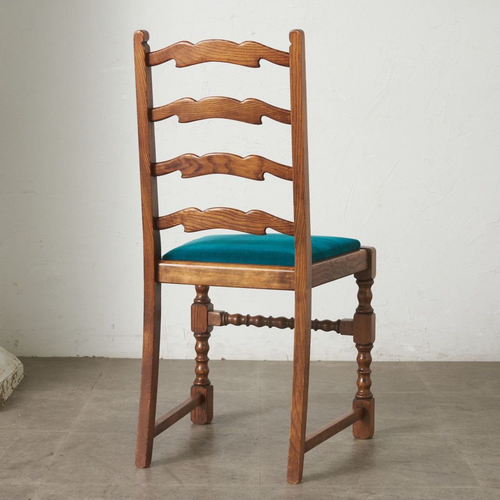 張替済 英国 アンティーク ラダーバック チェア 椅子 ハイバック