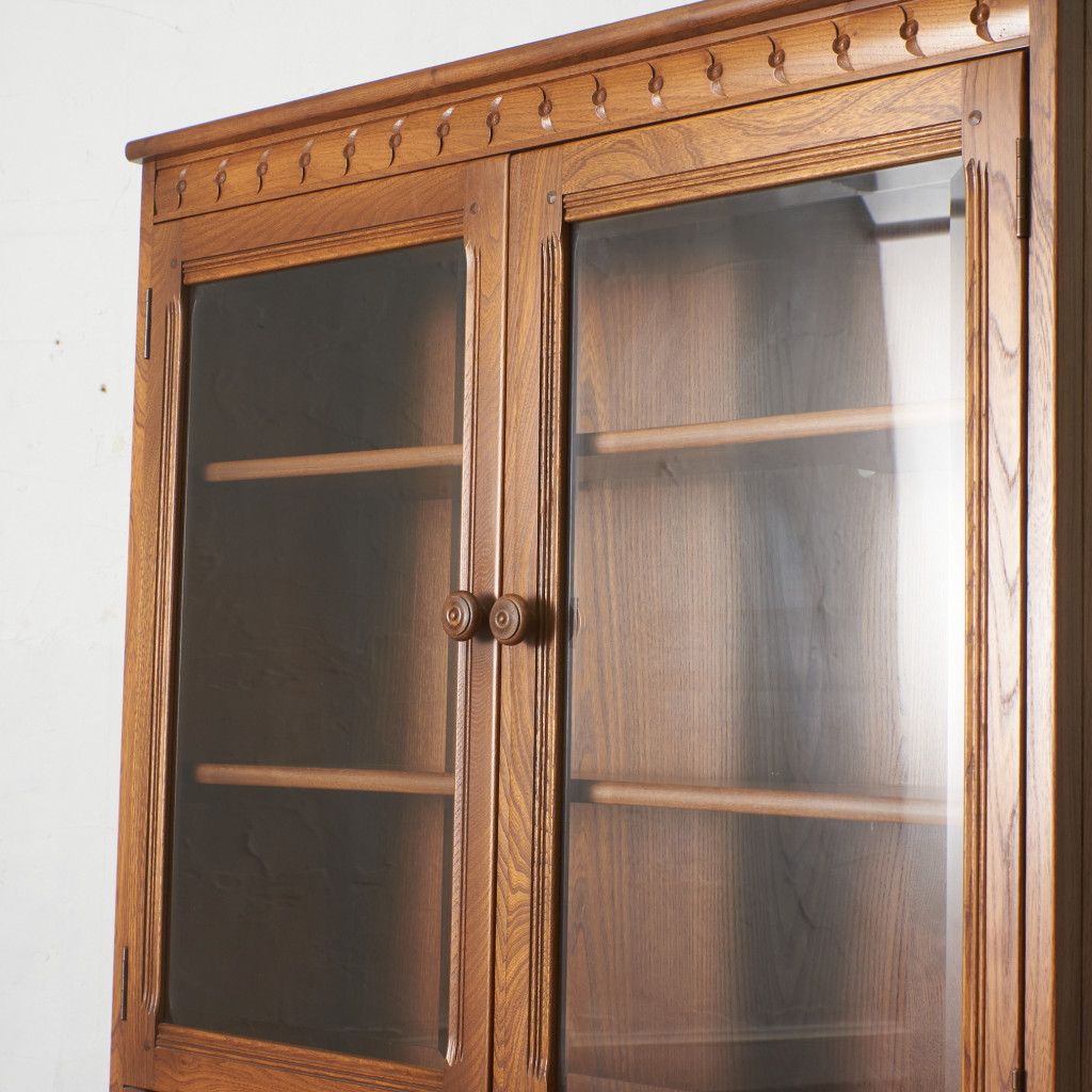 アーコール Old Colonial キャビネット 食器棚 本棚 飾り棚 ガラス