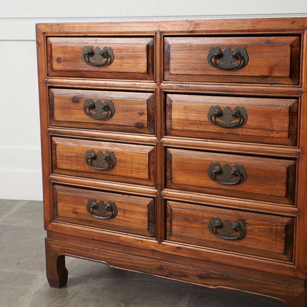 中国 アンティーク スタイル 整理箪笥 チェスト 木製 小箪笥 引き出し