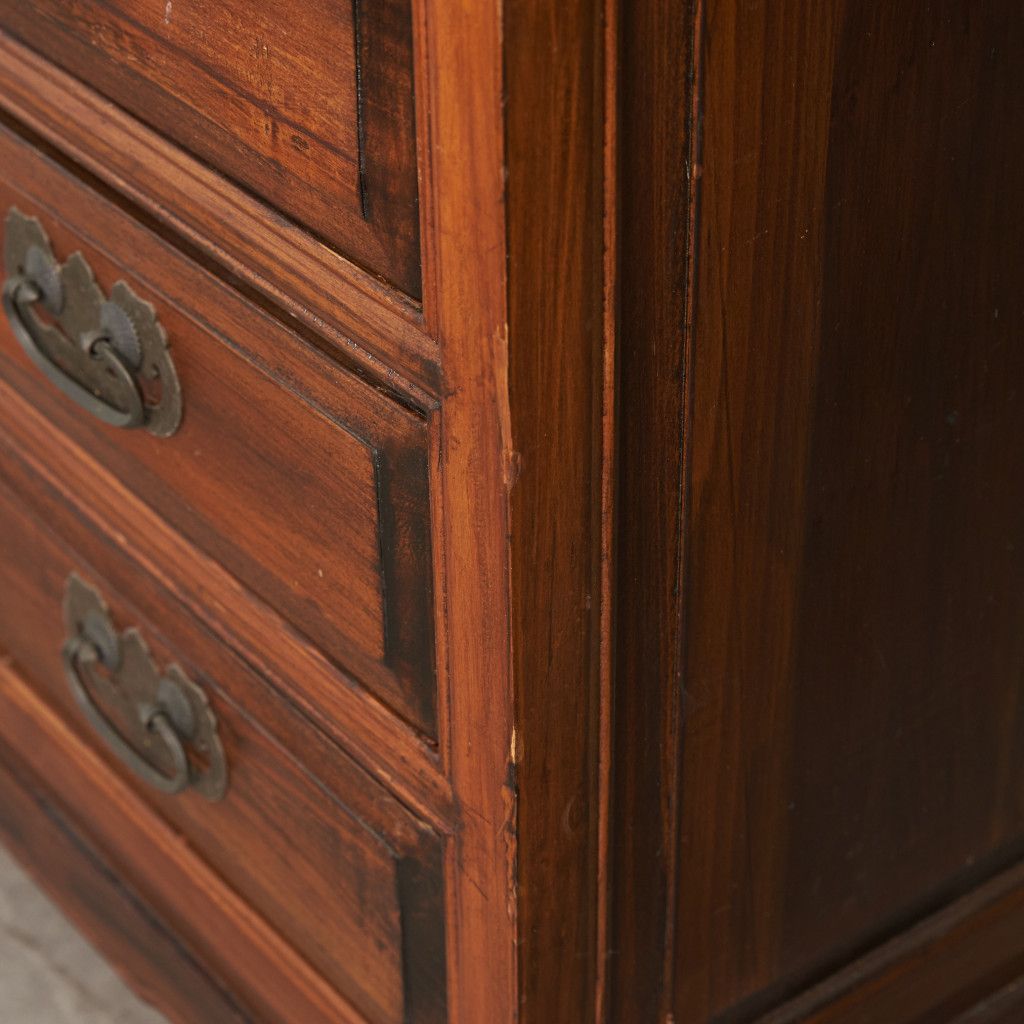 中国 アンティーク スタイル 整理箪笥 チェスト 木製 小箪笥 引き出し