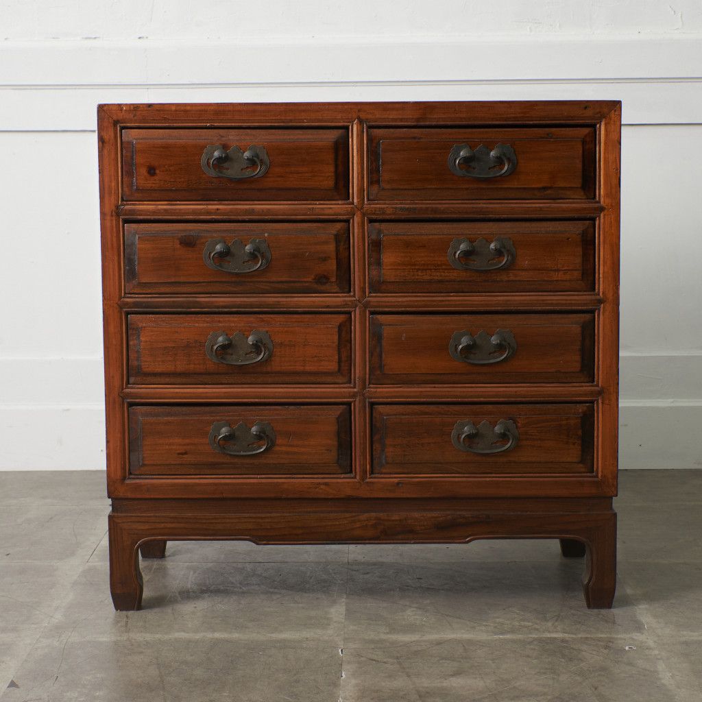 中国 アンティーク スタイル 整理箪笥 チェスト 木製 小箪笥 引き出し