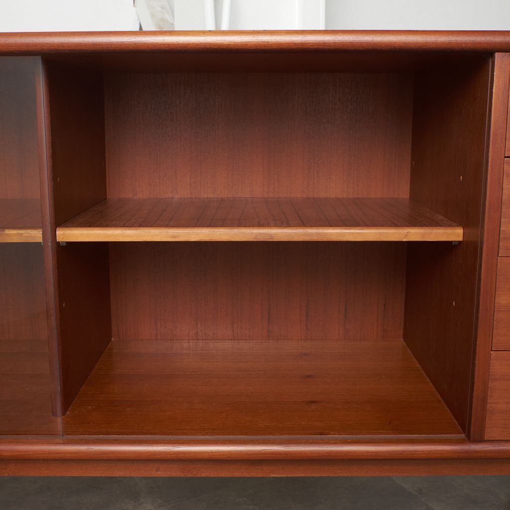 ジャパン ヴィンテージ チーク 木製 サイドボード 飾り棚 キャビネット