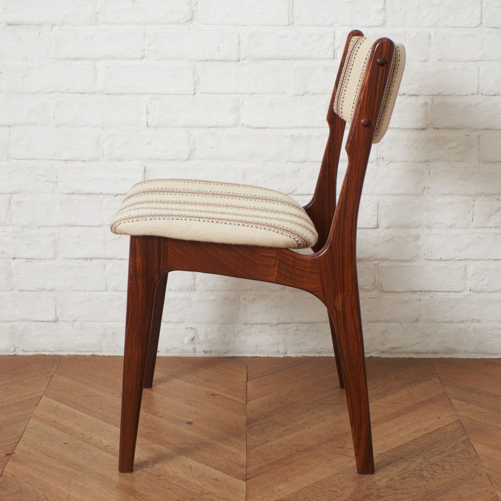 デンマーク 製 ダイニングチェア 北欧 ヴィンテージ ローズウッド 食卓