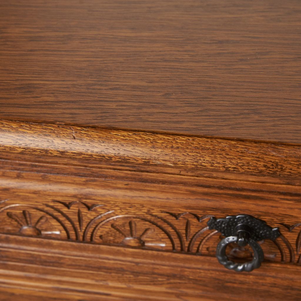 Old Charm サイド キャビネット オーク サイドテーブル 飾り台 花台