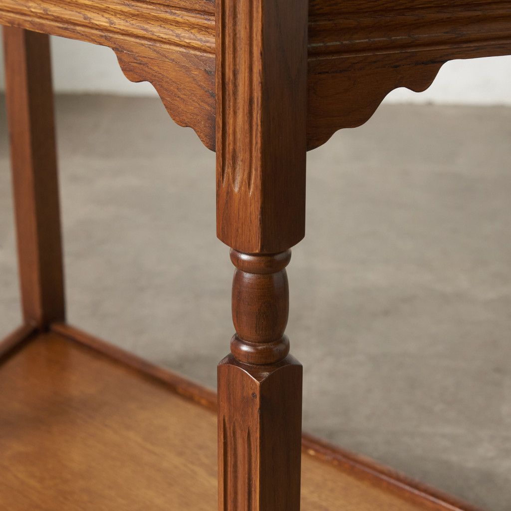 Old Charm サイド キャビネット オーク サイドテーブル 飾り台 花台