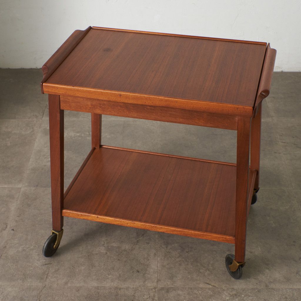 英国 STAPLES&CO ヴィンテージ トロリー ワゴン 拡張天板 伸長式