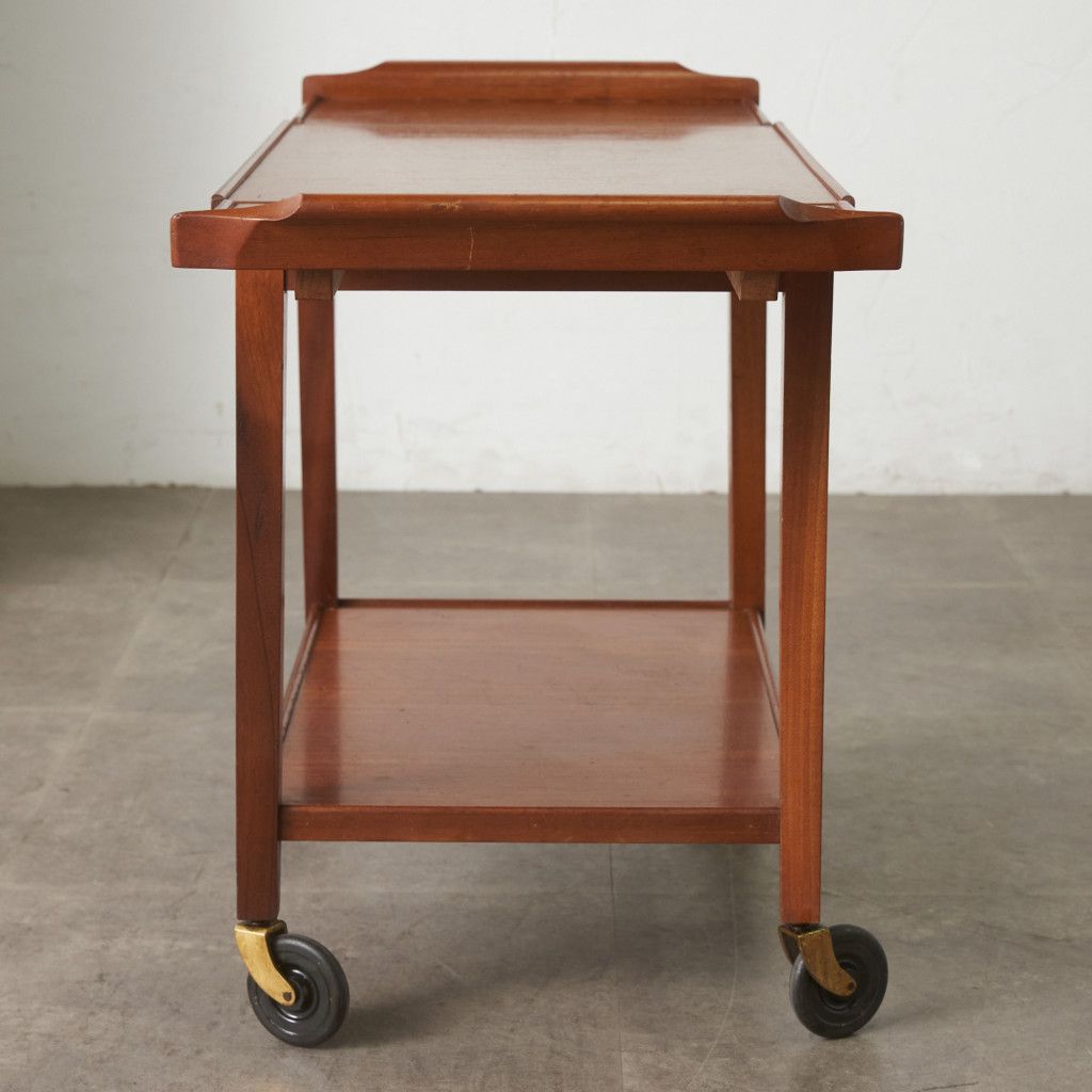 英国 STAPLES&CO ヴィンテージ トロリー ワゴン 拡張天板 伸長式