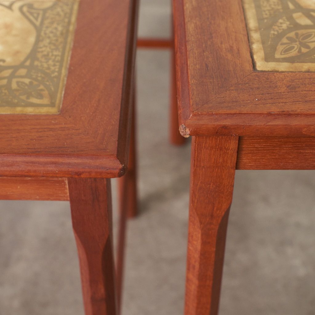 デンマーク製 TOFTEN mobelfabrikken 60s ネストテーブル タイルトップ