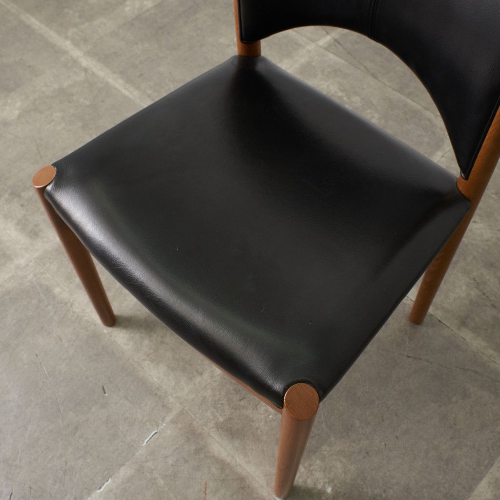 日進木工 Norfore ダイニングチェア オーク 本革 木製 椅子 北欧