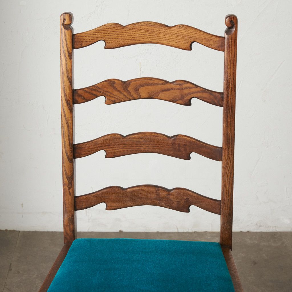 張替済 英国 アンティーク ラダーバック チェア 椅子 ハイバック