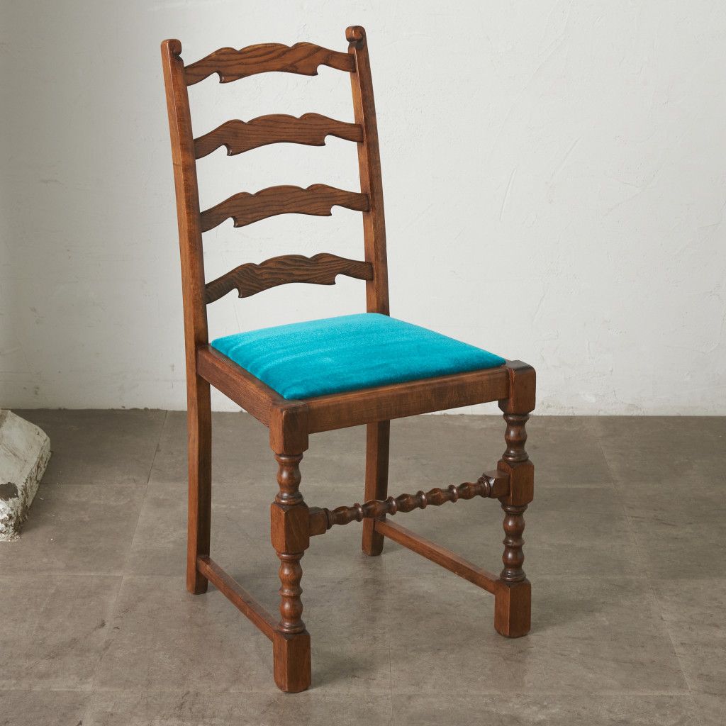 張替済 英国 アンティーク ラダーバック チェア 椅子 ハイバック