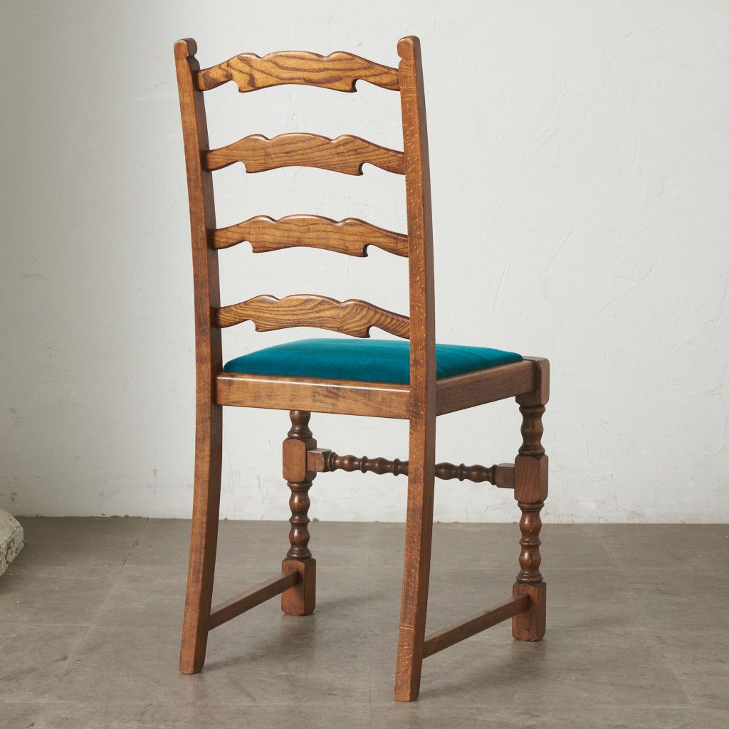 張替済 英国 アンティーク ラダーバック チェア 椅子 ハイバック