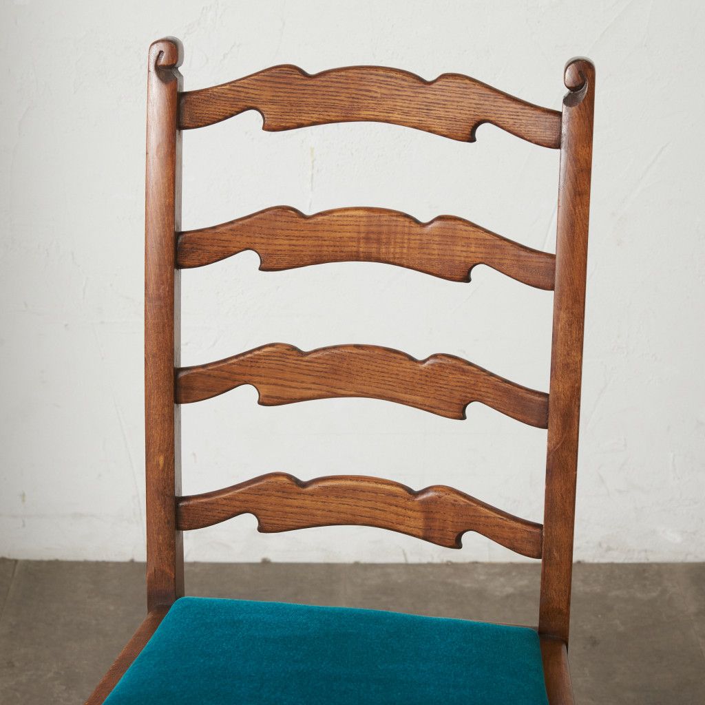 張替済 英国 アンティーク ラダーバック チェア 椅子 ハイバック