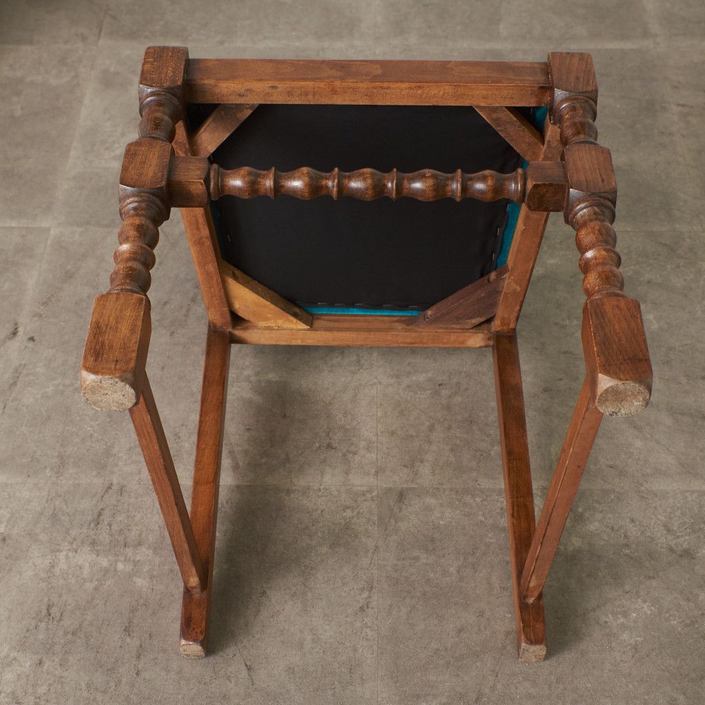 張替済 英国 アンティーク ラダーバック チェア 椅子 ハイバック