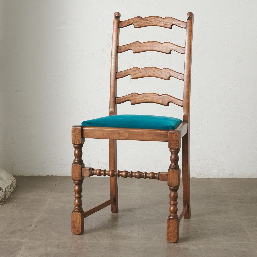 張替済 英国 アンティーク ラダーバック チェア 椅子 ハイバック