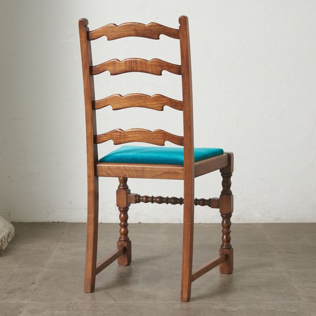 張替済 英国 アンティーク ラダーバック チェア 椅子 ハイバック