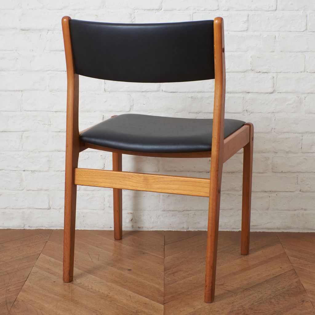 張替済 デンマーク ヴィンテージ ダイニングチェア オーク 無垢材 イス