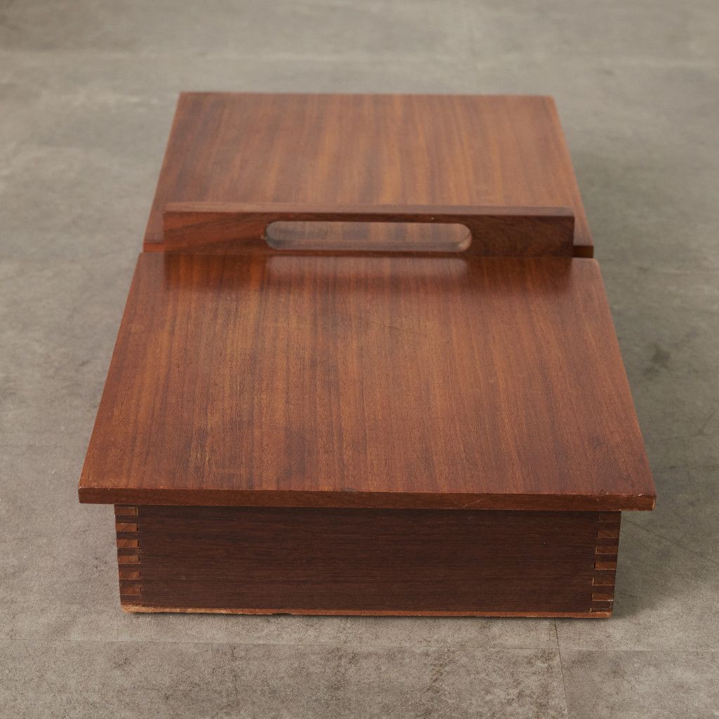 英国 SANENWOOD ヴィンテージ カトラリーボックス 木製 キャビネット