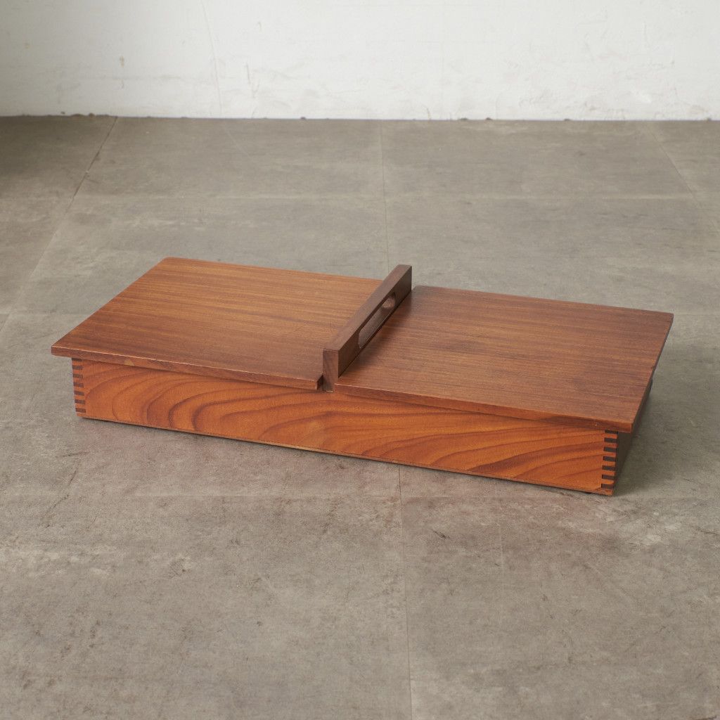 英国 SANENWOOD ヴィンテージ カトラリーボックス 木製 キャビネット