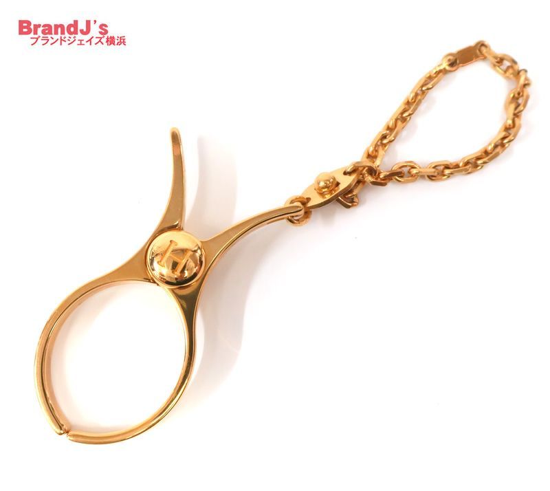 エルメス フィルー グローブホルダー 手袋 ホルダー ドレ ゴールド系