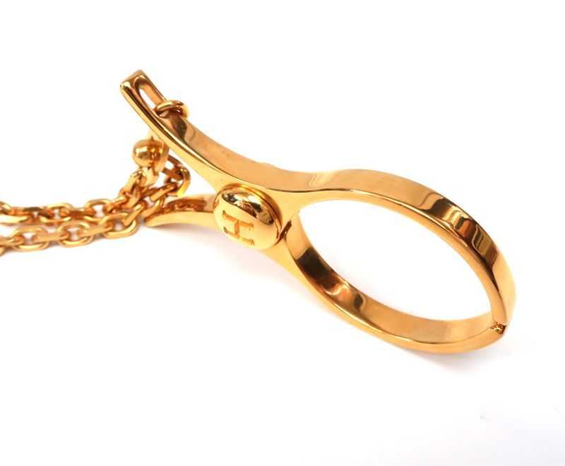 エルメス フィルー グローブホルダー 手袋 ホルダー ドレ ゴールド系