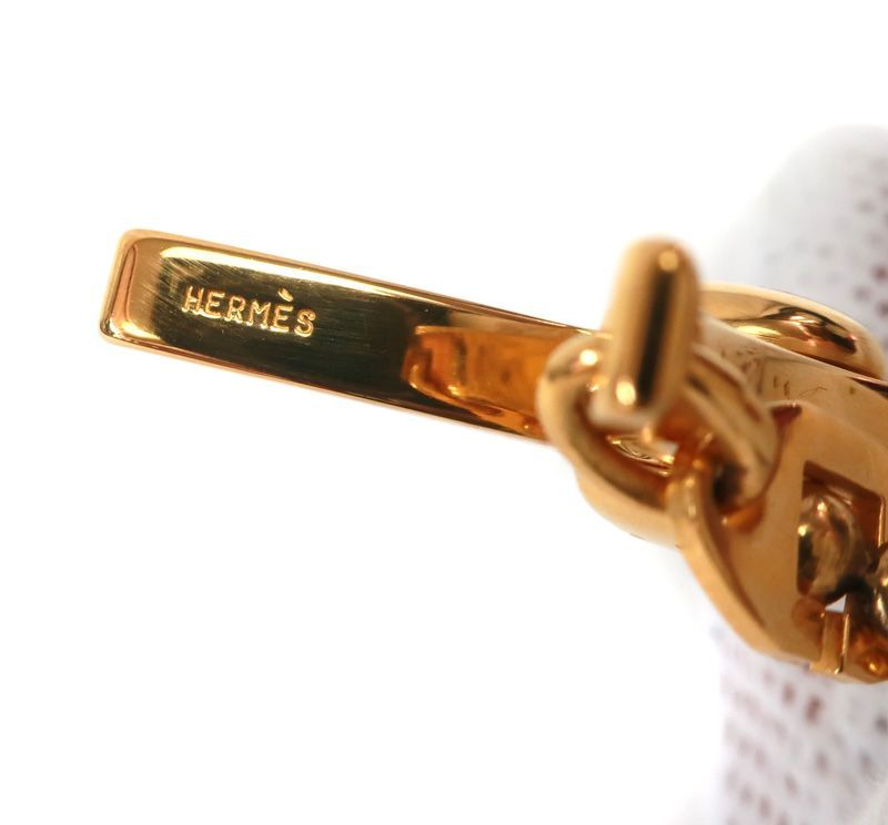 エルメス フィルー グローブホルダー 手袋 ホルダー ドレ ゴールド系