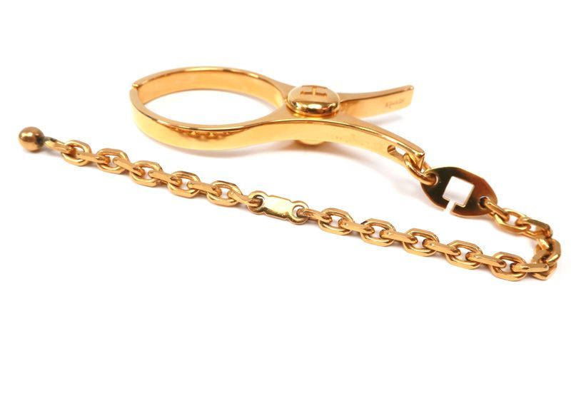 エルメス フィルー グローブホルダー 手袋 ホルダー ドレ ゴールド系