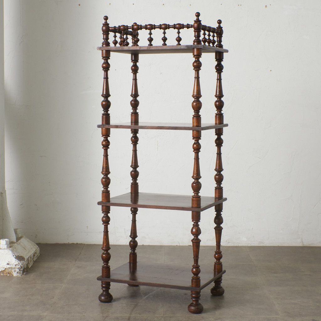 フランス アンティーク ナポレオン シェルフ 4段 オープンシェルフ