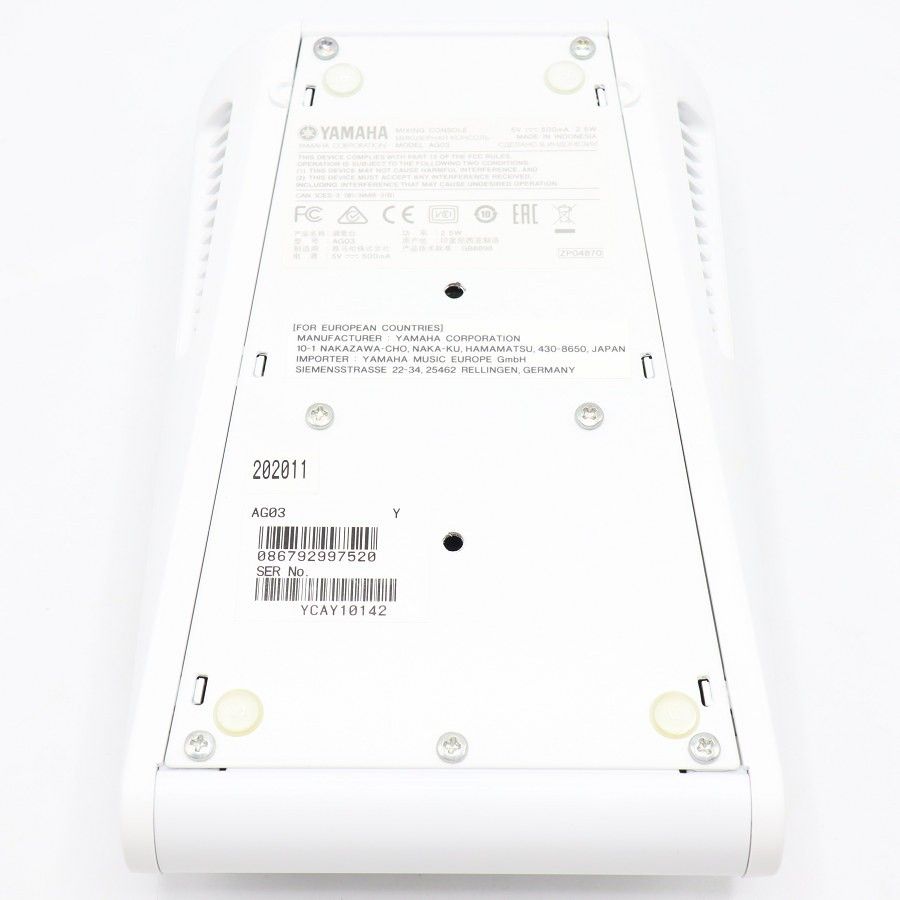 美品】ヤマハ ウェブキャスティングミキサー AG03 ホワイト 3