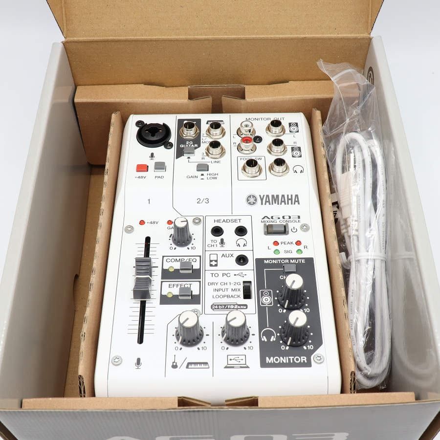 美品】ヤマハ ウェブキャスティングミキサー AG03 ホワイト 3