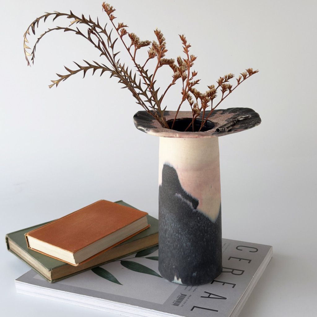 英国 ヴィンテージ フラワーベース 陶器 花器 花瓶 インテリア 雑貨