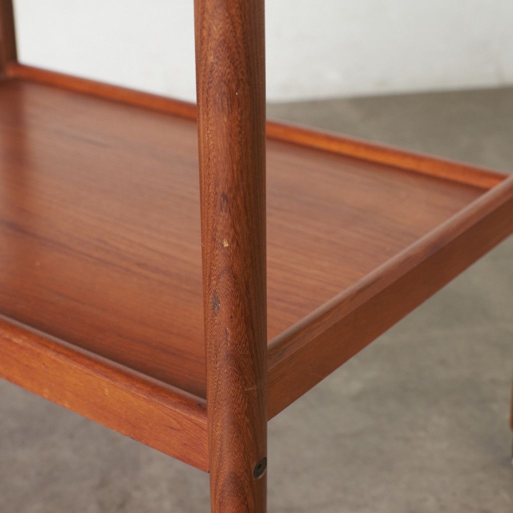 英国 ヴィンテージ トロリー ワゴン 木製 チーク 北欧 スタイル