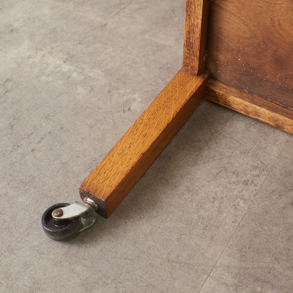 フランスアンティークドロップリーフキッチンワゴン/トロリーテーブル(88-192 英国 アンティーク ティートローリー ドロップリーフ 木製 オーク 拡張