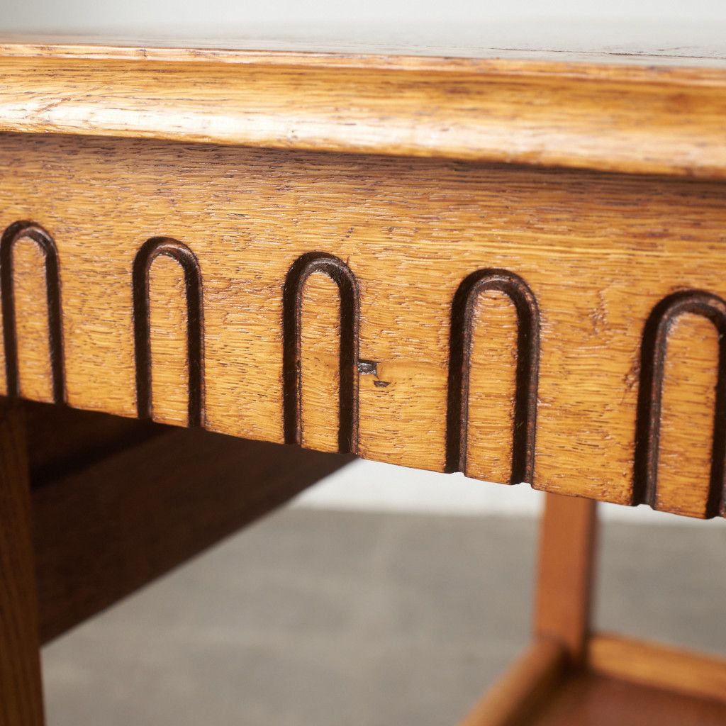 英国 アンティーク ティートローリー ドロップリーフ 木製 オーク 拡張