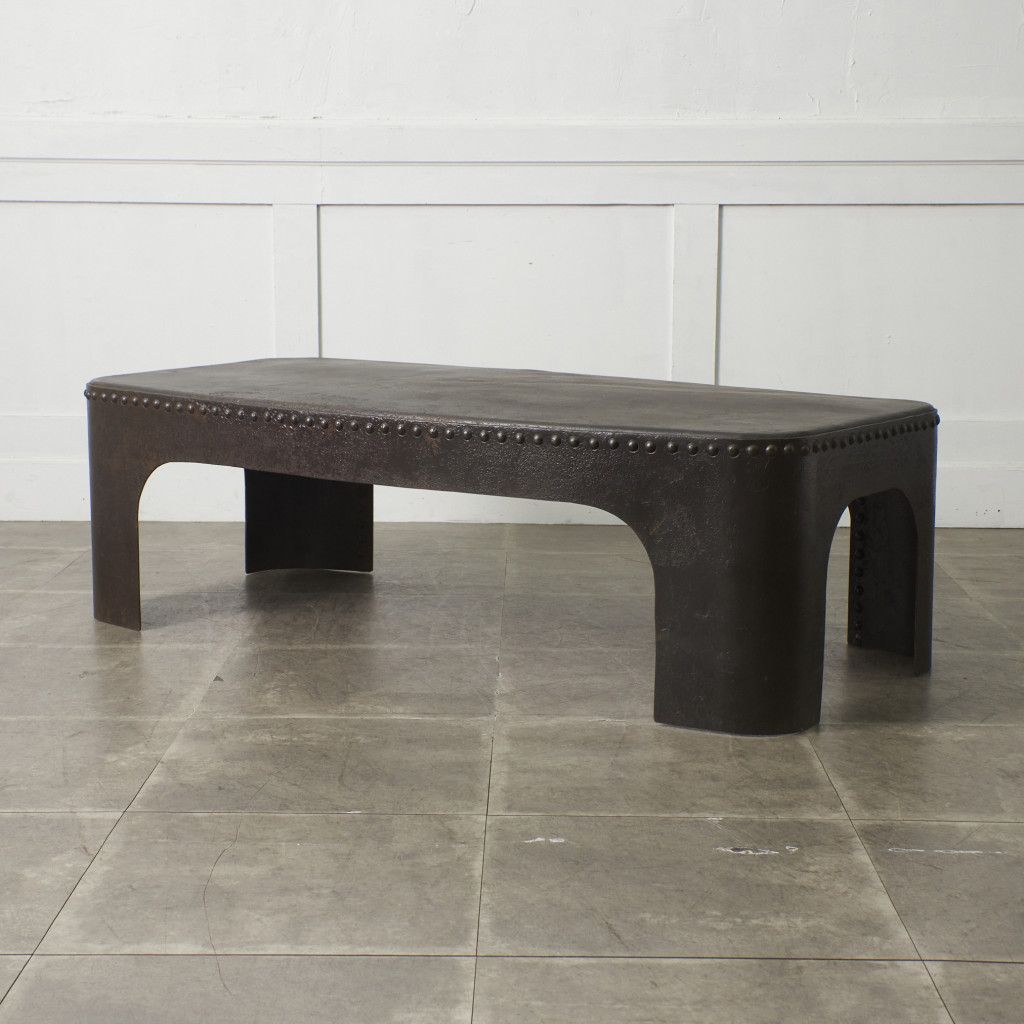 ヴィンテージ　アイアンテーブル インダストリアル センターテーブル 鉄 アイアン 工業系 飾り台 ロー