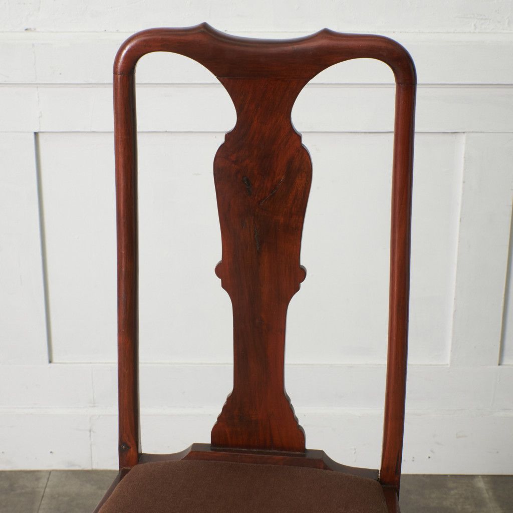 ヨーロピアン アンティーク ダイニングチェア クイーンアン 様式 猫脚