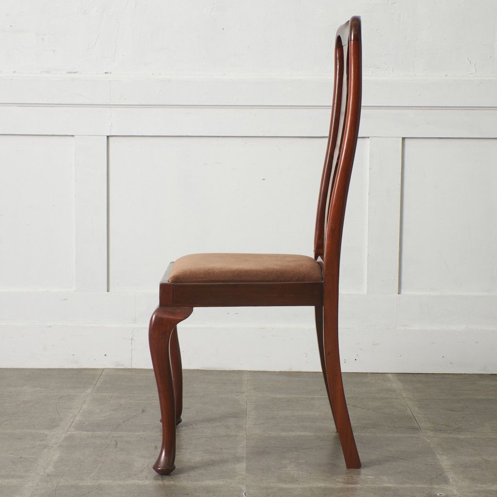 ヨーロピアン アンティーク ダイニングチェア クイーンアン 様式 猫脚