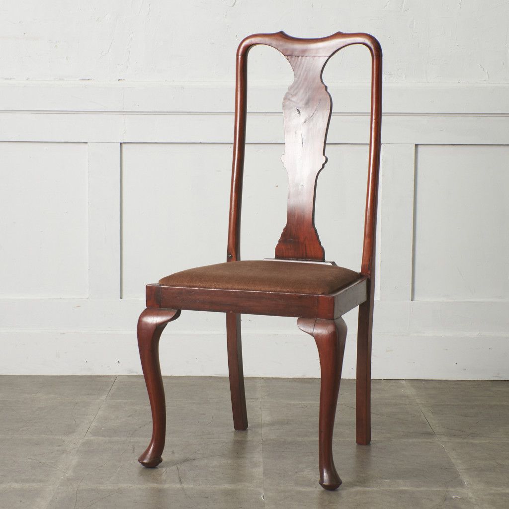 ヨーロピアン アンティーク ダイニングチェア クイーンアン 様式 猫脚