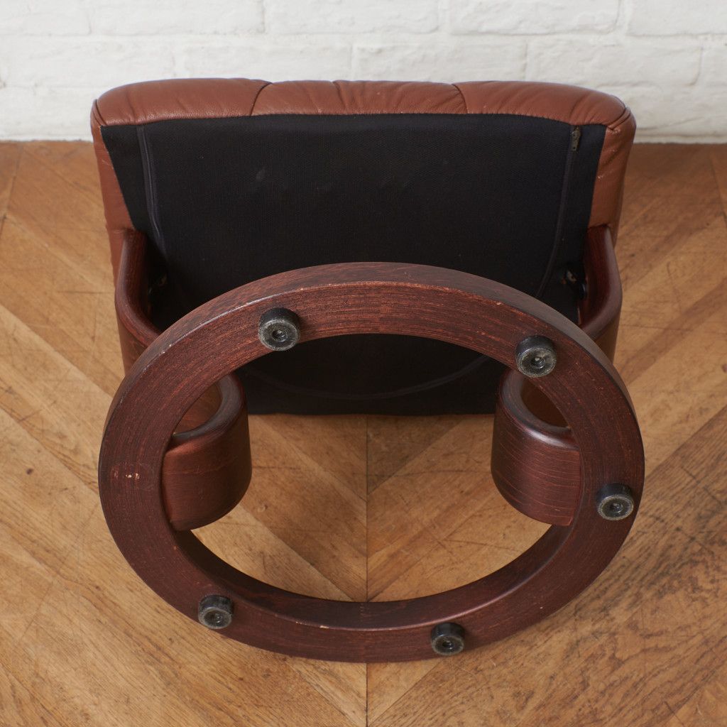エコーネス オットマン 北欧 本革 スツール ekornes ノルウェー レザー