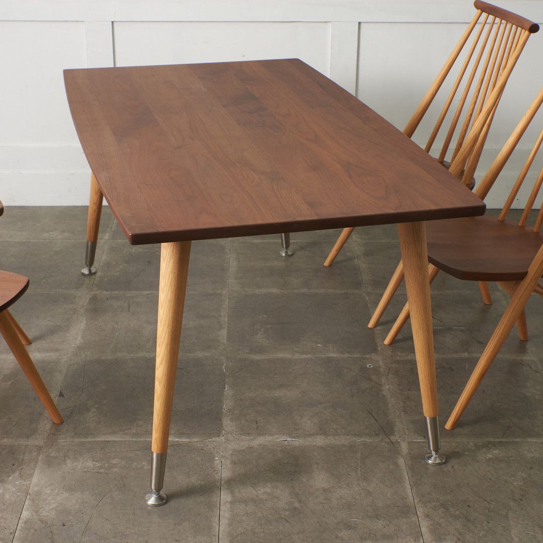 飛騨高山 柏木工 CIVIL ダイニングテーブル オーク x ウォールナット